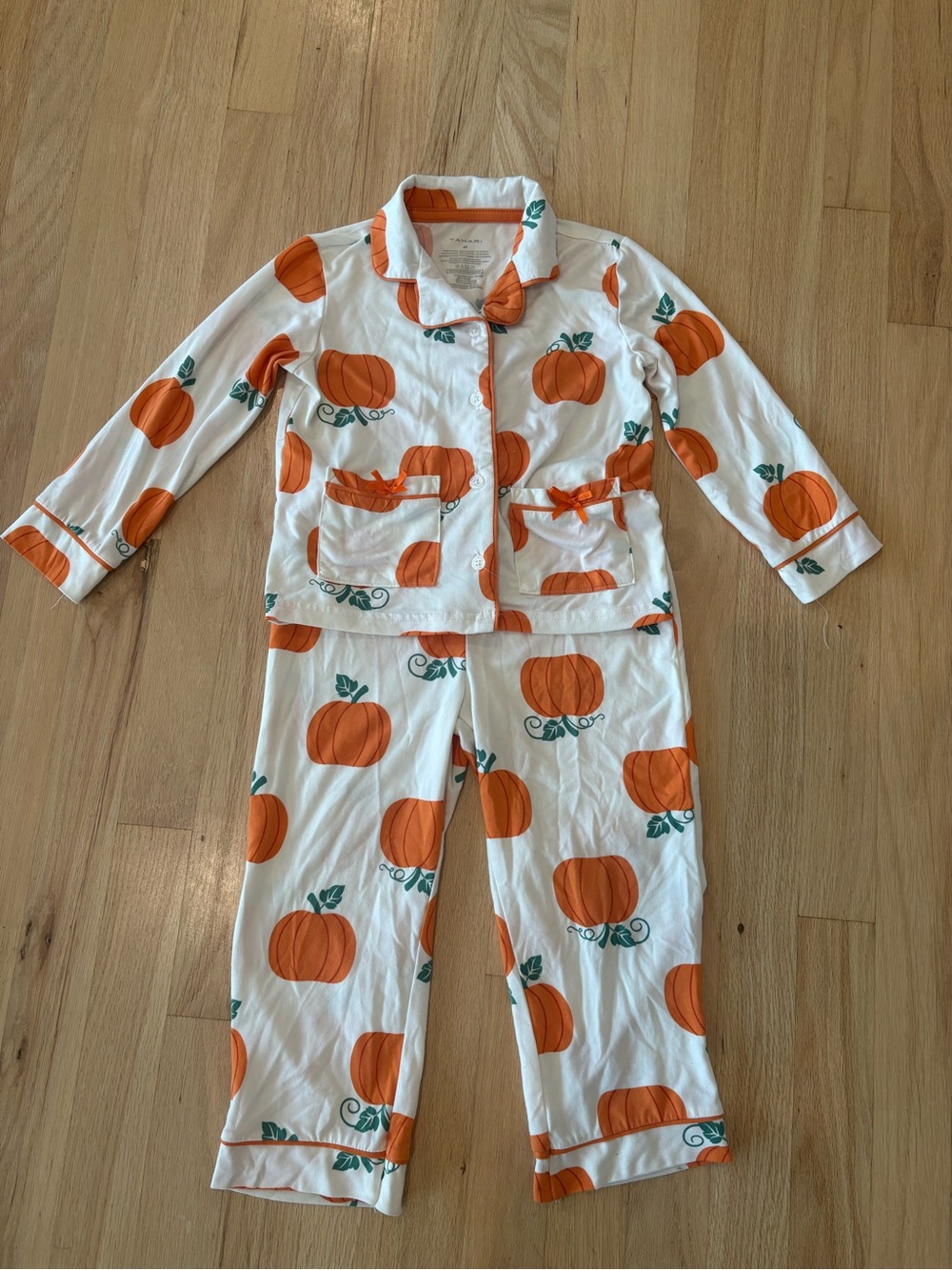 Tahari Toddler Pumpkin Pajamas